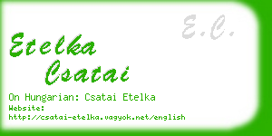 etelka csatai business card